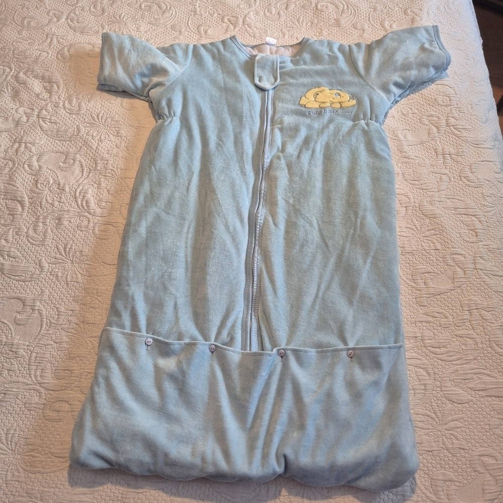 Helicopter padded insulated short sleeve convertible sleep sack size 2T-3T GUC
